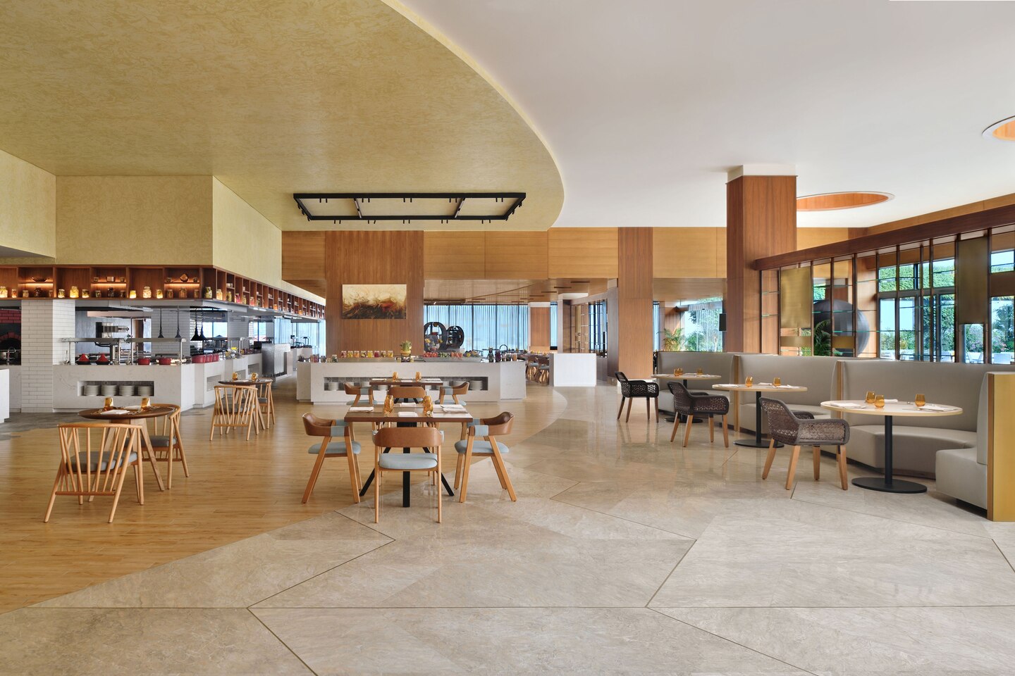 达卡喜来登酒店餐厅家具 (5)