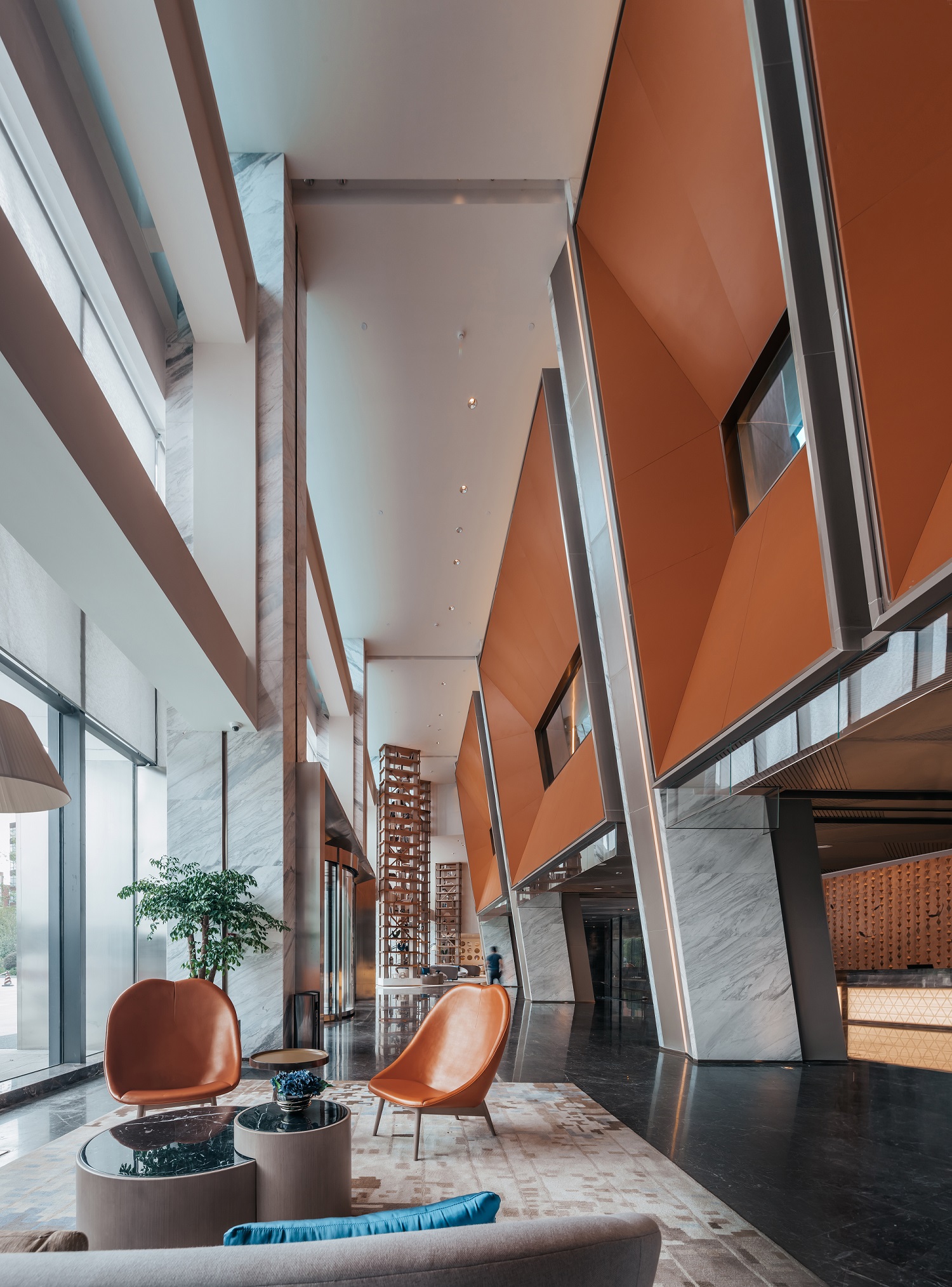 上海江桥绿地铂骊酒店大堂家具 (2)