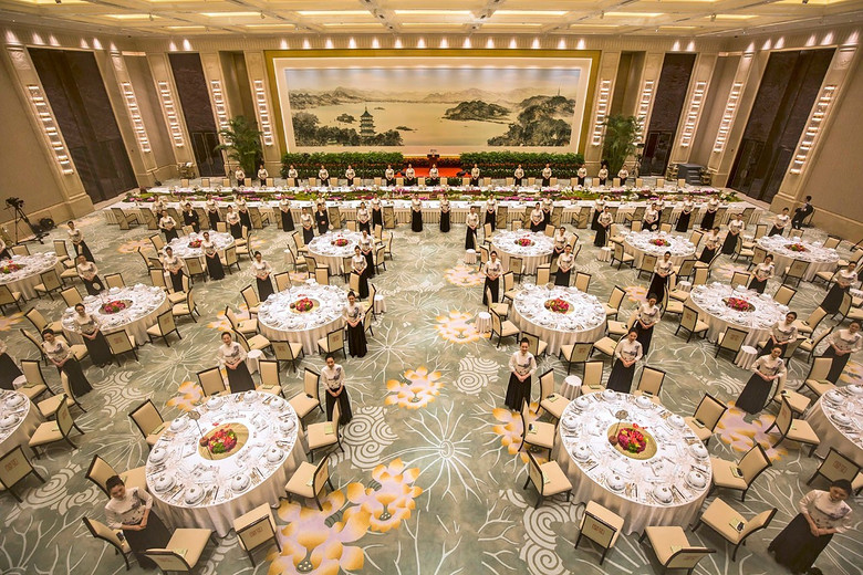 浙江西子宾馆2016杭州G20国宴餐厅家具 (9)