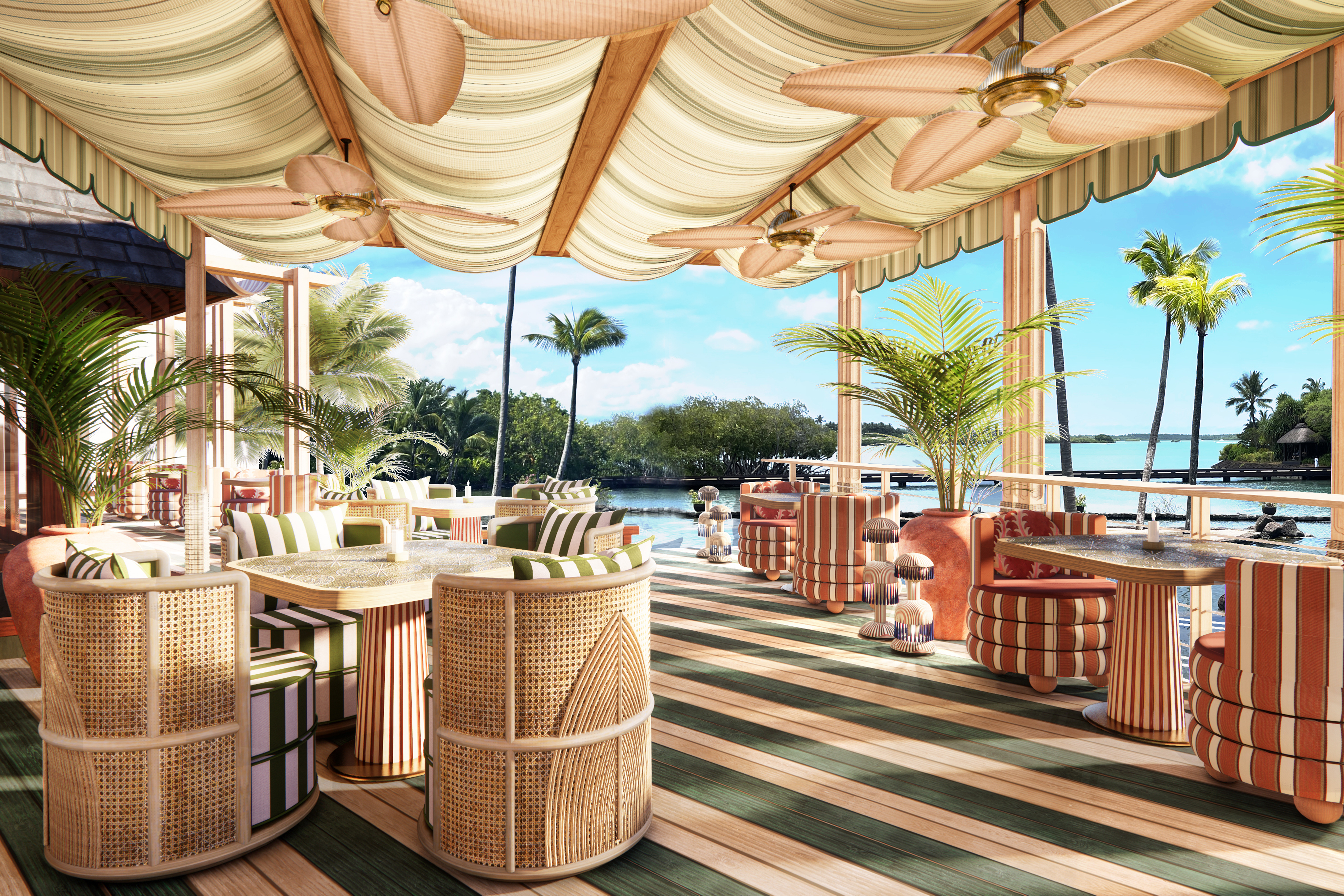毛里求斯四季酒店餐厅家具